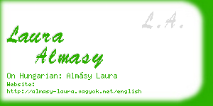 laura almasy business card