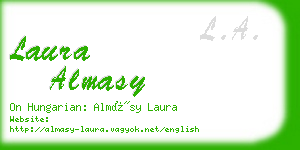 laura almasy business card